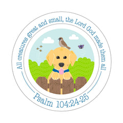 Fruit-Full Kids Plate - All Creatures Puppy Plate